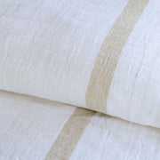 Pom Pom at Home Rory White and Flax Duvet Cover ~ Available in Queen and King