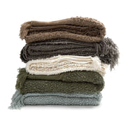 Pom Pom at Home Murphy Boucle Oversized Throw Blanket ~ Available in Ivory, Moss, Seaglass, Walnut & Midnight