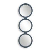 Uttermost Going In Circles Ribbed Blue-Gray Finish Mirror