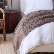 Pom Pom at Home Murphy Boucle Oversized Throw Blanket ~ Available in Ivory, Moss, Seaglass, Walnut & Midnight