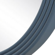 Uttermost Going In Circles Ribbed Blue-Gray Finish Mirror