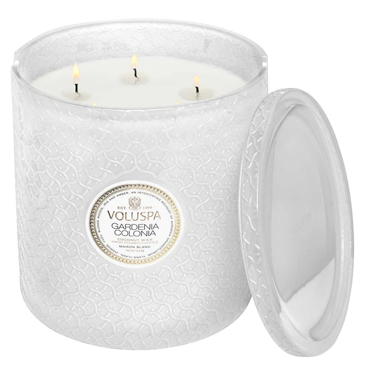 Voluspa Gardenia Colonia 5 Wick Hearth Candle ~123oz