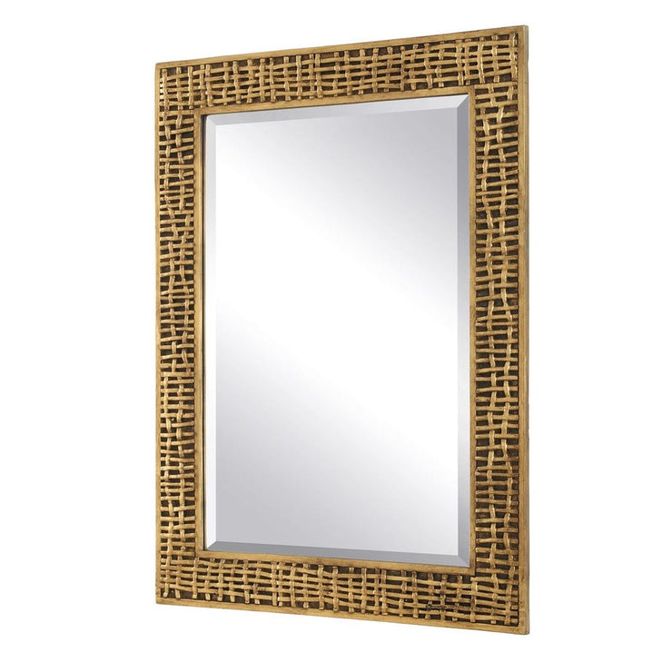 Uttermost Woven In Time Antique Gold Mirror