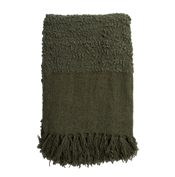 Pom Pom at Home Murphy Boucle Oversized Throw Blanket ~ Available in Ivory, Moss, Seaglass, Walnut & Midnight