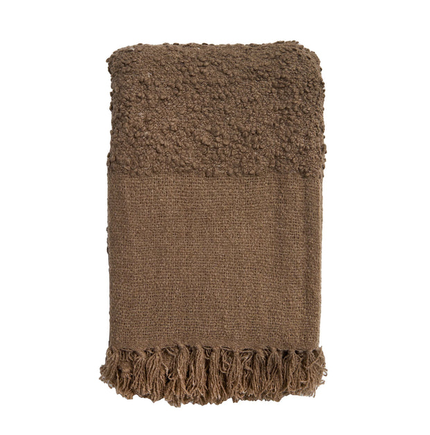 Pom Pom at Home Murphy Boucle Oversized Throw Blanket ~ Available in Ivory, Moss, Seaglass, Walnut & Midnight