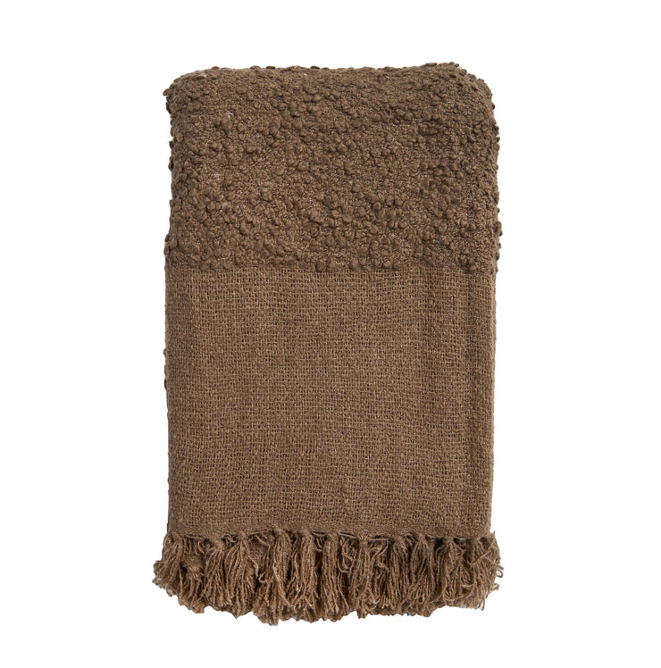 Pom Pom at Home Murphy Boucle Oversized Throw Blanket ~ Available in Ivory, Moss, Seaglass, Walnut & Midnight