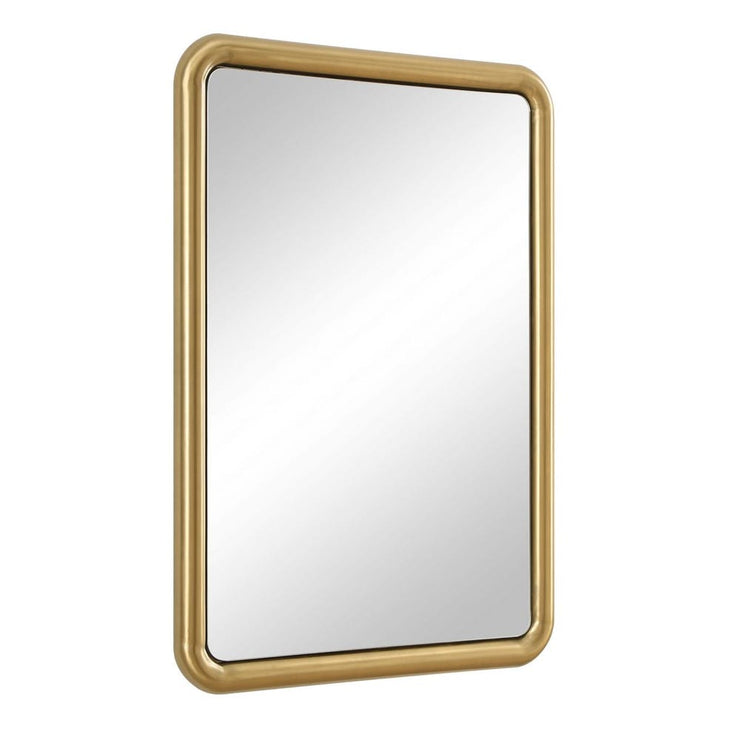 Uttermost Atkinson Antique Brass Rectangular Mirror