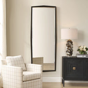 Uttermost On Point Tall Solid Wood Bronze Mirror