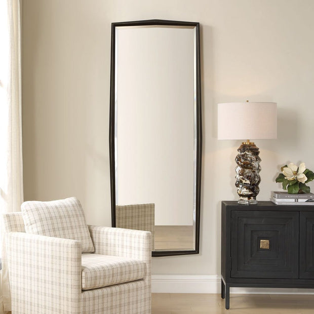 Uttermost On Point Tall Solid Wood Bronze Mirror