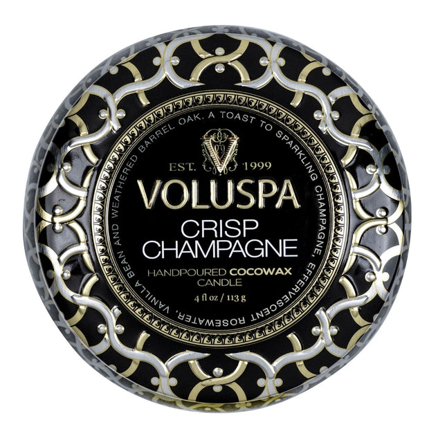 Voluspa Crisp Champagne Mini Tin Candle