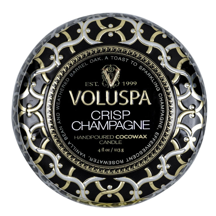 Voluspa Crisp Champagne Mini Tin Candle
