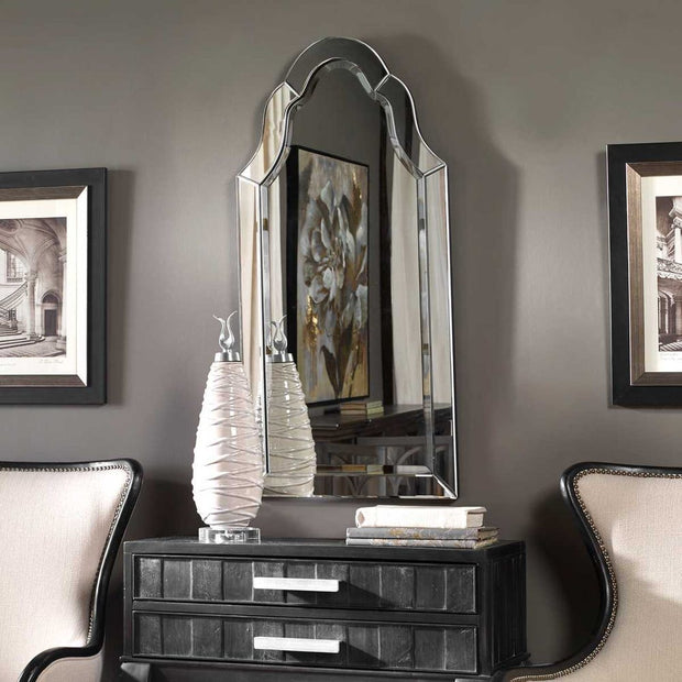 Uttermost Hovan Polished Edges Arch Mirror