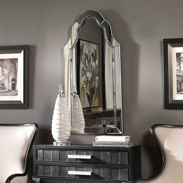 Uttermost Hovan Polished Edges Arch Mirror