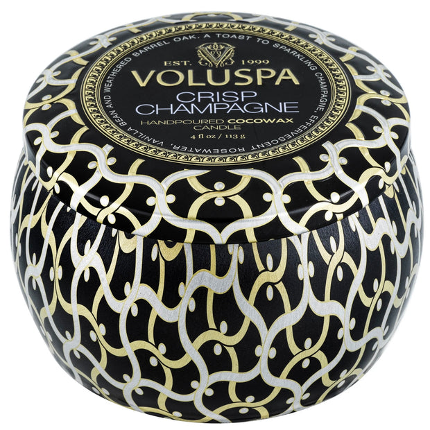 Voluspa Crisp Champagne Mini Tin Candle