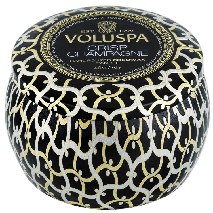 Voluspa Crisp Champagne Mini Tin Candle