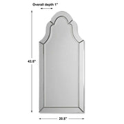 Uttermost Hovan Polished Edges Arch Mirror