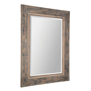 Uttermost Bozeman Slate Blue And Aged Wood Mirror