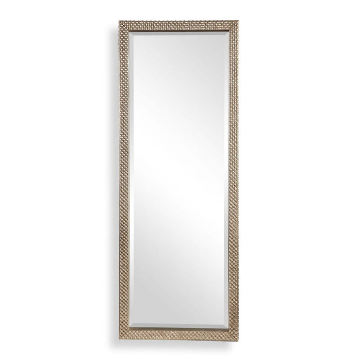 Uttermost Cacelia Antique Metallic Silver Diamond Studded Mirror