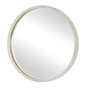 Uttermost Break The Ice Warm Champagne Iron Frame Round Mirror