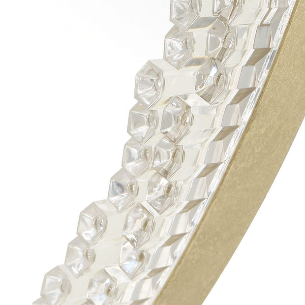 Uttermost Break The Ice Warm Champagne Iron Frame Round Mirror