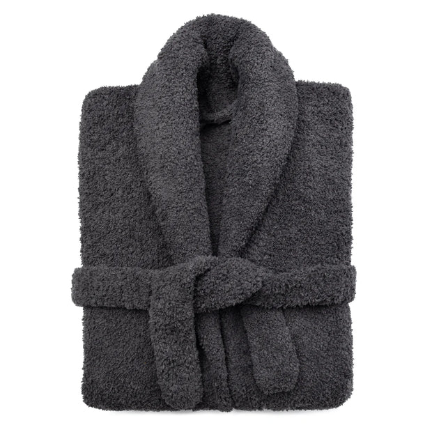 Kashwere Ultra Plush Midnight Grey Signature Shawl Collar Robe