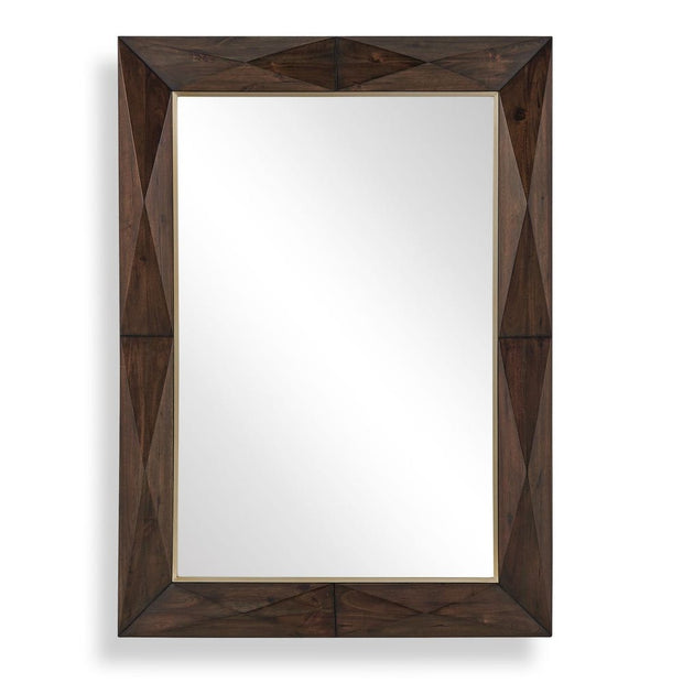 Uttermost Diamond In The Rough Acacia Wood Mirror
