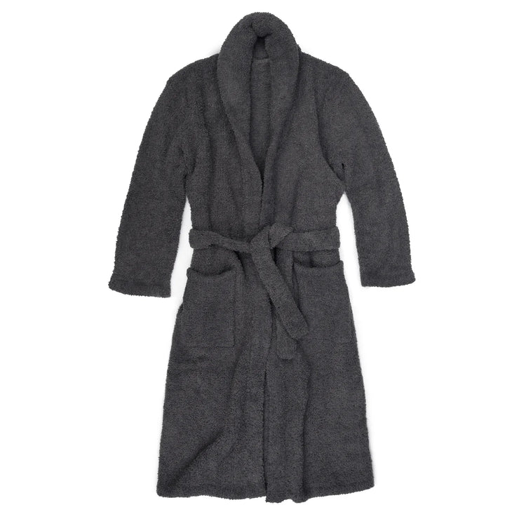 Kashwere Ultra Plush Midnight Grey Signature Shawl Collar Robe