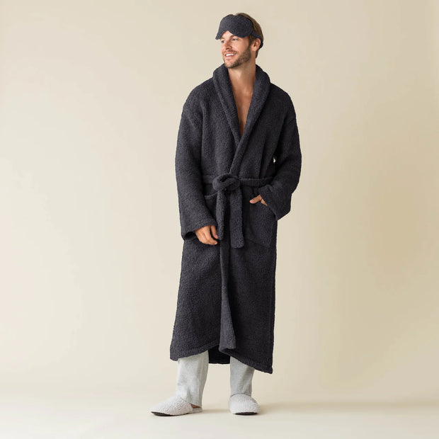 Kashwere Ultra Plush Midnight Grey Signature Shawl Collar Robe