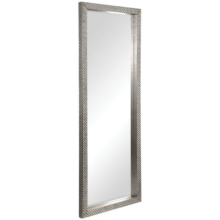 Uttermost Cacelia Antique Metallic Silver Diamond Studded Mirror