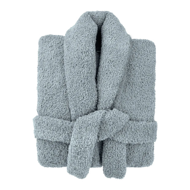 Kashwere Ultra Soft Signature Shawl Collar Robe Available In Malibu, White, Crème, Walnut, Soapstone, Pink, Walnut, Ice Blue, Midnight Grey and Black
