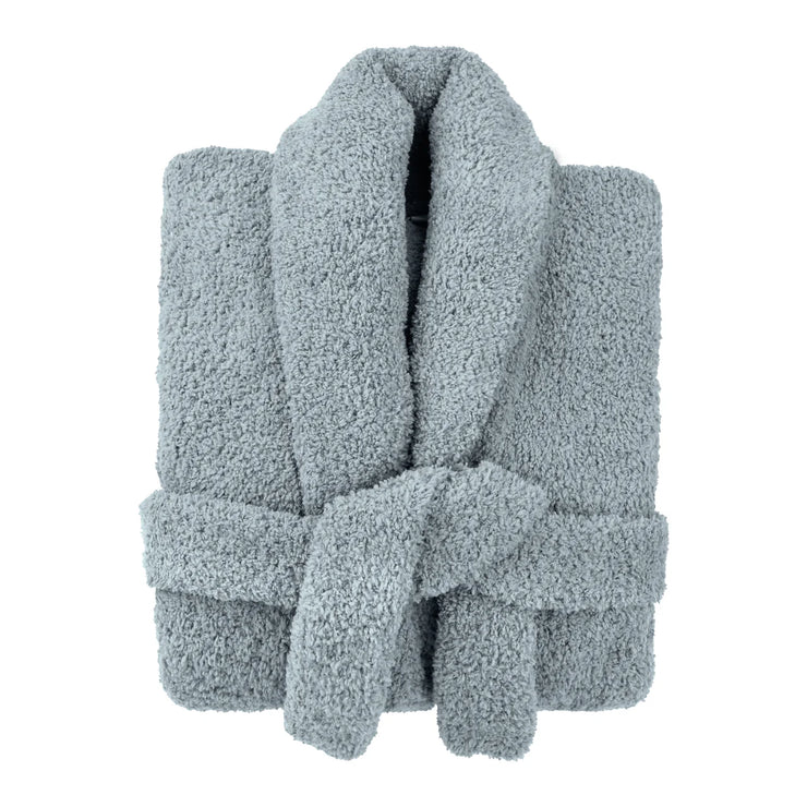 Kashwere Ultra Soft Signature Shawl Collar Robe Available In Malibu, White, Crème, Walnut, Soapstone, Pink, Walnut, Ice Blue, Midnight Grey and Black