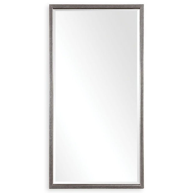Uttermost Gabelle Hammer Textured Antique Metallic Silver Mirror