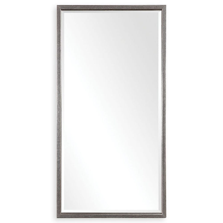 Uttermost Gabelle Hammer Textured Antique Metallic Silver Mirror