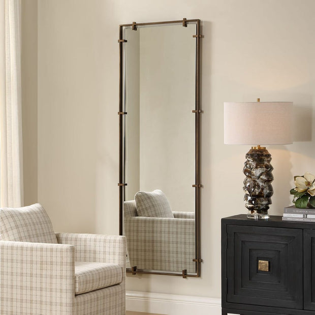 Uttermost Hann Dark Bronze Iron Mirror