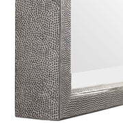 Uttermost Gabelle Hammer Textured Antique Metallic Silver Mirror