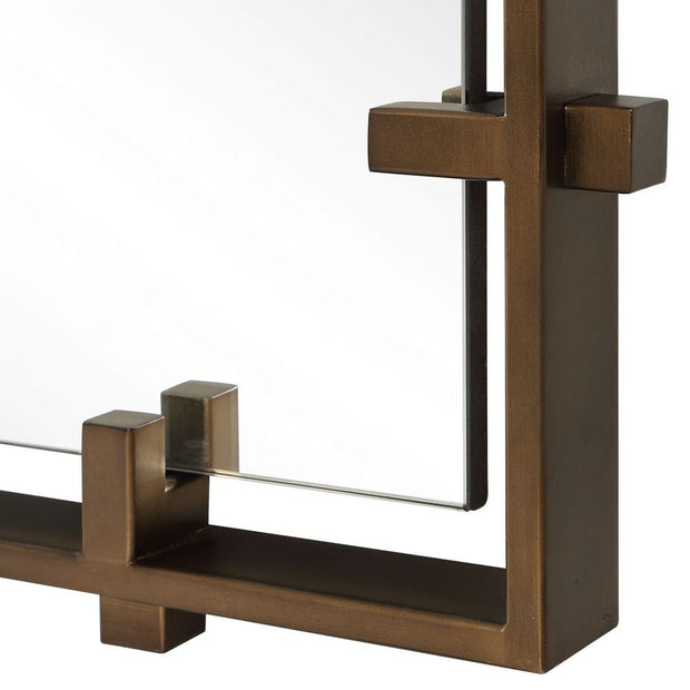 Uttermost Hann Dark Bronze Iron Mirror