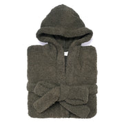 Kashwere Ultra Plush Dark Olive Signature Hooded Robe Chenilla Classic
