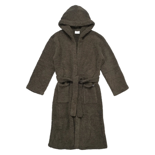 Kashwere Ultra Plush Dark Olive Signature Hooded Robe Chenilla Classic