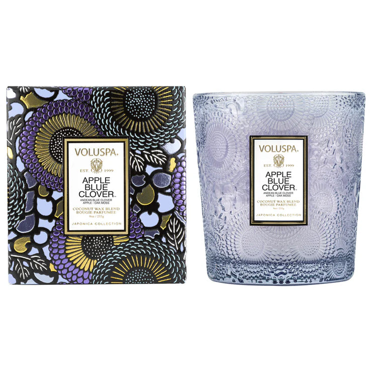 Voluspa Apple Blue Clover Classic Candle ~ 9oz