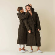 Kashwere Ultra Plush Dark Olive Signature Hooded Robe Chenilla Classic