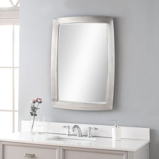Uttermost Haskill Brushed Nickel Iron Mirror