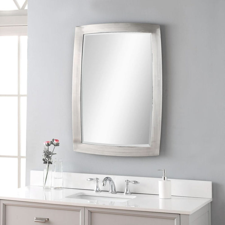 Uttermost Haskill Brushed Nickel Iron Mirror