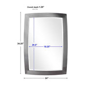 Uttermost Haskill Brushed Nickel Iron Mirror