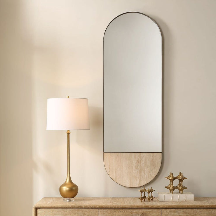 Uttermost Russo Travertine Tall Oval Mirror