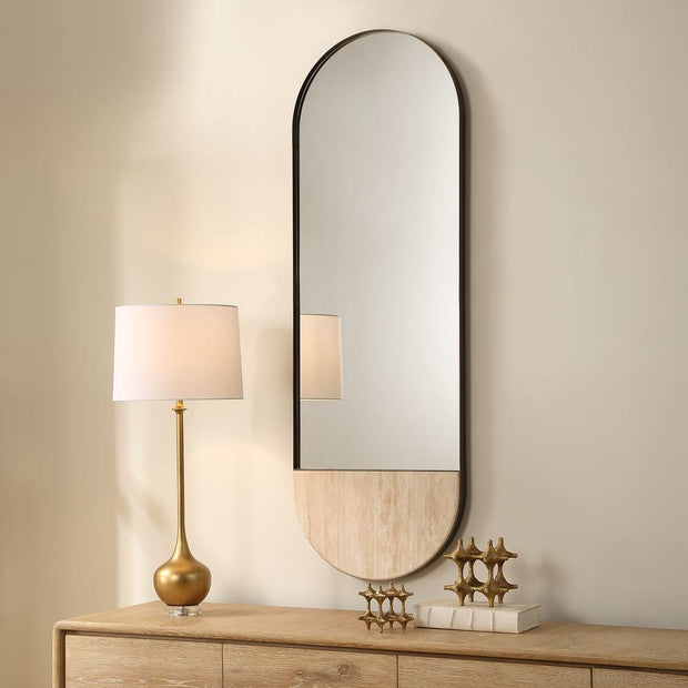 Uttermost Russo Travertine Tall Oval Mirror