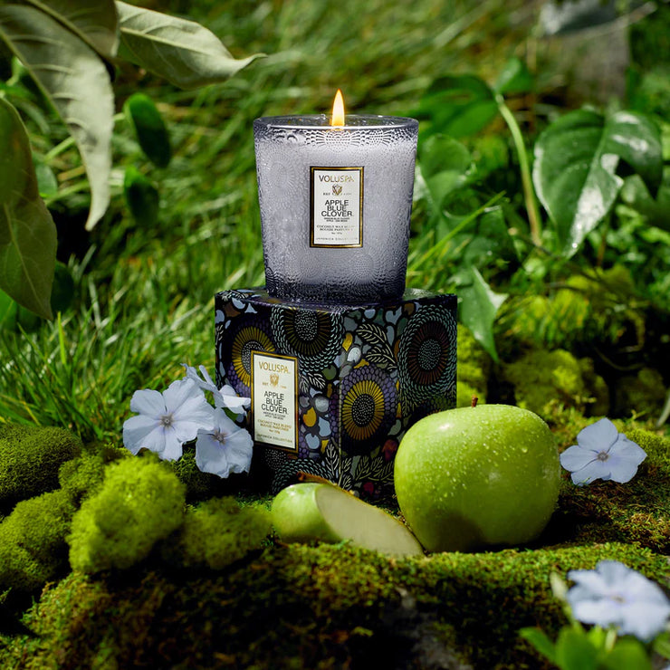 Voluspa Apple Blue Clover Classic Candle ~ 9oz
