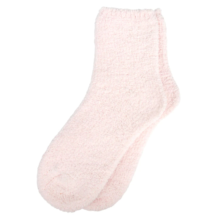 Kashwere Ultra Soft Pink Plush Spa Socks