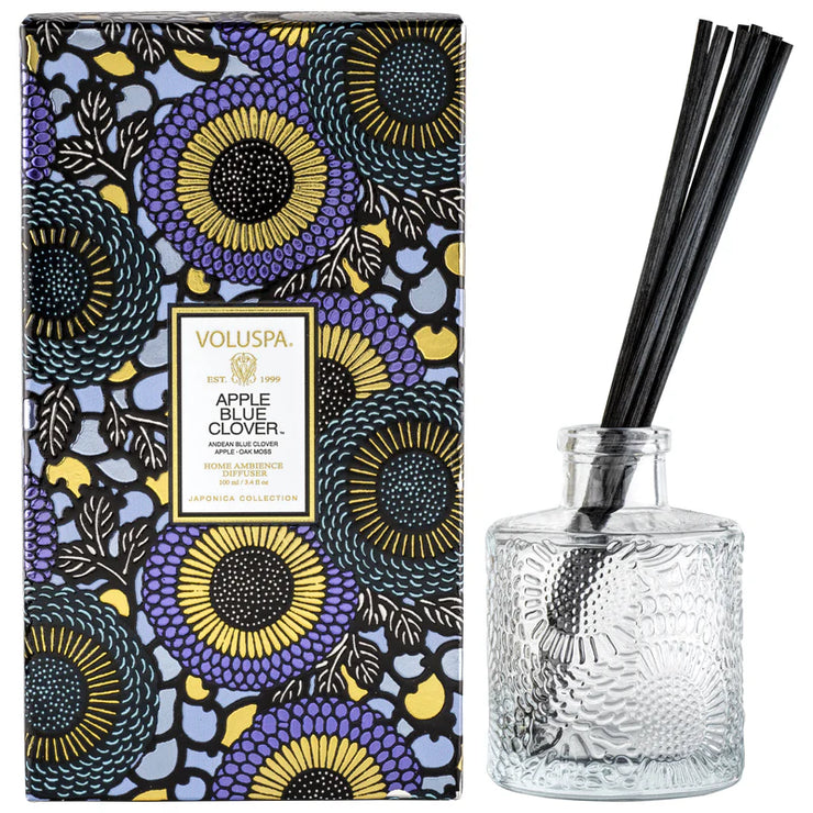 Voluspa Apple Blue Clover Reed Diffuser