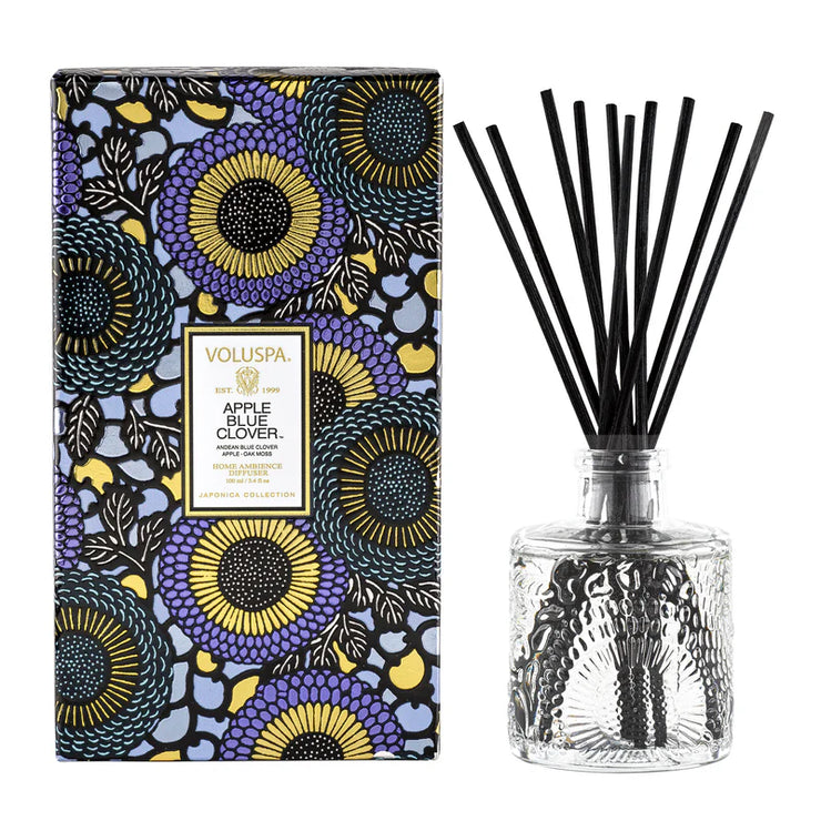 Voluspa Apple Blue Clover Reed Diffuser