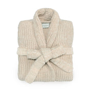 Kashwere Ojai Wheat and Linen Ribbed Heathered Robe Chenilla Classic